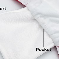 Green Pocket Cloth Diaper - Solid Green Color "Sage" with Insert