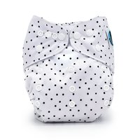 Polka Dot Pocket Cloth Diaper - "Tiger Lily" Print with Insert
