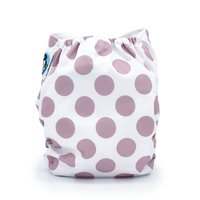 Lavender Polka Dot Pocket Cloth Diaper - "Dahlia" Print with Insert