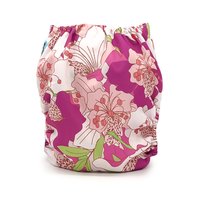 Floral Print Pocket Cloth Diaper - "Hibiscus" Print with Insert