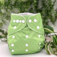 Fresh Green Pocket Cloth Diaper - "Fairway" Print with Insert
