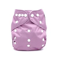 Pale Purple Pocket Cloth Diaper in "Lavender" Print with Diaper Insert
