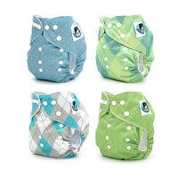 Regent Street Collection, 4 pocket cloth diapers with 3-layer diaper inserts