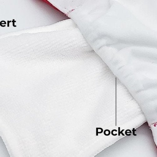 Blue Anchors Pocket Cloth Diaper - "Ancora" Print with Insert