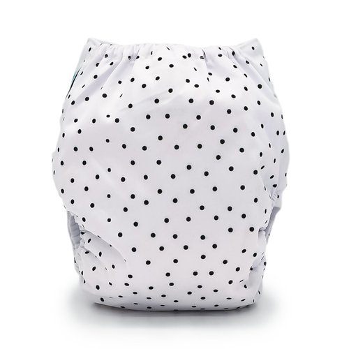 Polka Dot Pocket Cloth Diaper - "Tiger Lily" Print with Insert