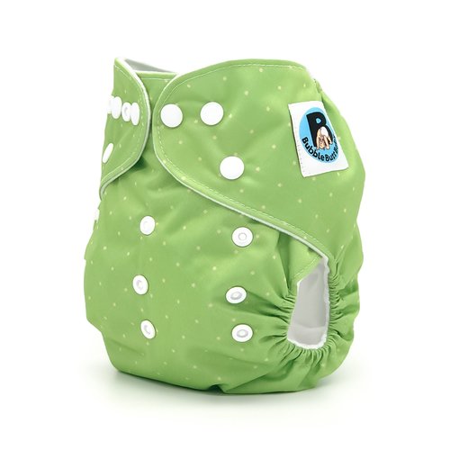 Fresh Green Pocket Cloth Diaper - "Fairway" Print with Insert